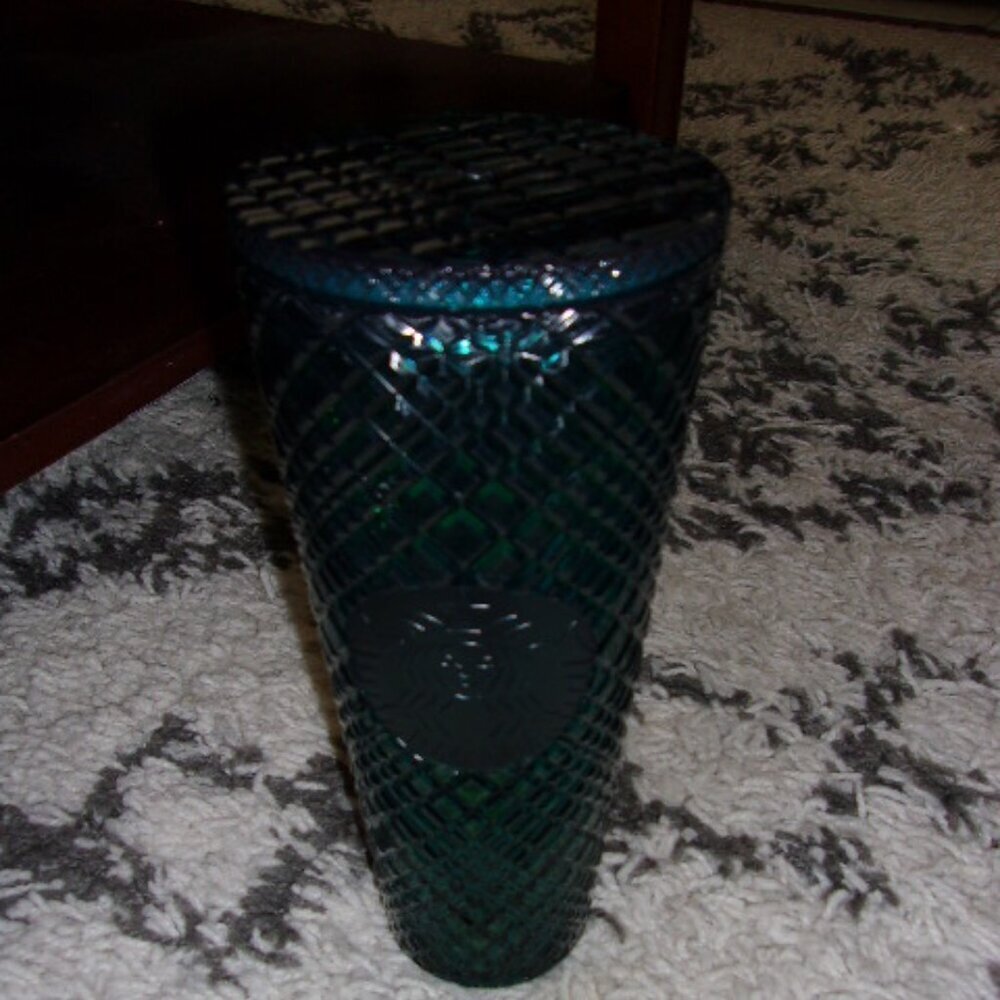 Starbucks Emerald Green Jeweled Tumbler Cold Cup 24oz Tumbler